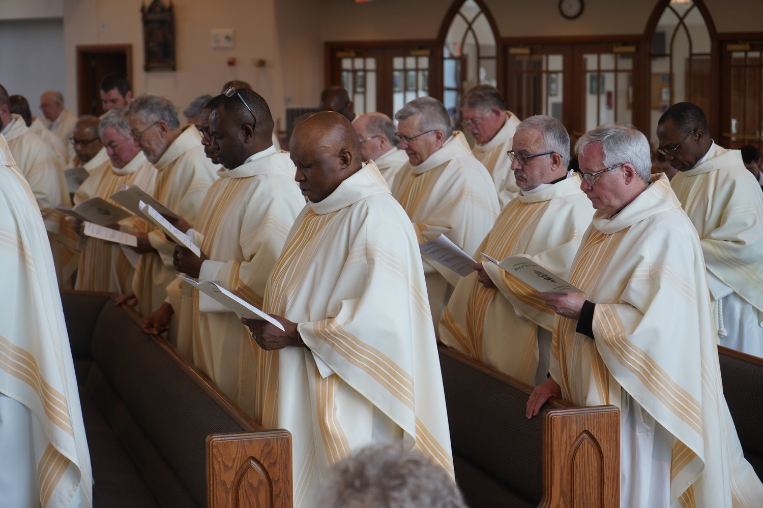 Together, priests of the diocese renew the promises they made on their ordination day. ­— Photos by Jay Nies